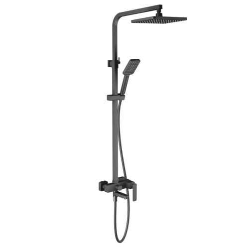 Душевая стойка Timo Tetra-thermo SX-0169/00 настенная цвет черный матовый Душевая стойка Timo Tetra-thermo SX-0169/00 настенная цвет черный матовый