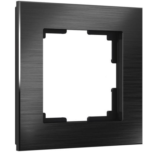 Рамка на 1 пост Werkel Aluminium черный (Алуминиум черный) 4690389157981