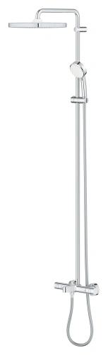 Душевая стойка Grohe Tempesta Cosmopolitan 26691000 настенная цвет хром с термостатом