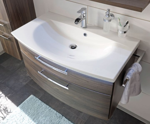 Раковина из минерального литья Puris Vuelta WME6390B1 90х50 накладная цвет белый 1 отверстие под смеситель