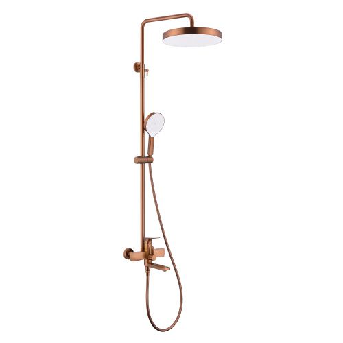 Душевая стойка Raglo R07.24.33 настенная цвет медь матовая