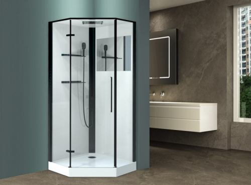 Душевая кабина Esbano MUSE ESKM90PRL 90х90 пятиугольная с крышей