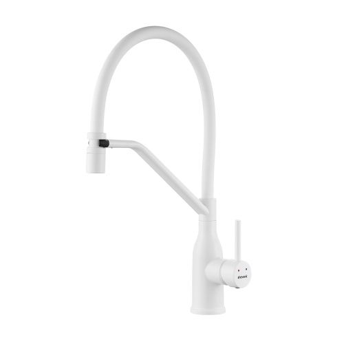 Смеситель для кухни Shevanik S343C-1 на мойку белый