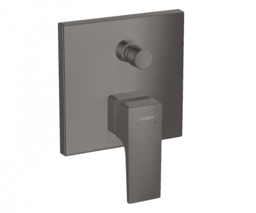 Смеситель Hansgrohe 32545340 настенный встраиваемый хром черный шлифованный/брашированный