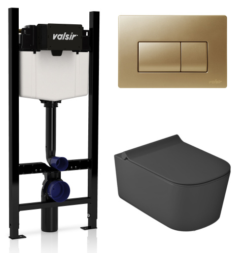 Комплект унитаз с инсталляцией Valsir KIT VSMG 5486NEMT Slim P1