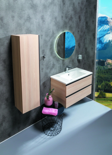 Тумба под раковину Armadi Art Capolda 849-085-LW 82х45х48 подвесная цвет коричневый