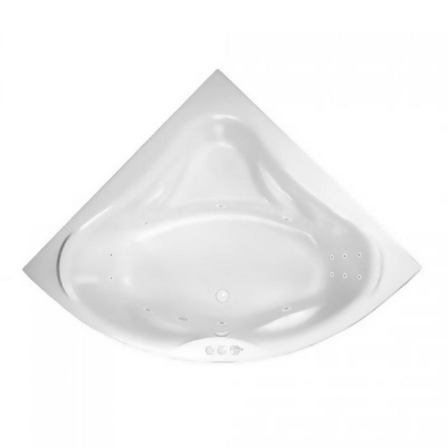 Ванна акриловая гидромассажная Excellent KONSUL WAEX.KON15.SMART.WH 150х150 угловая четверть круга с каркасом