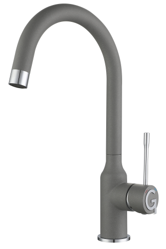 Смеситель для кухни Rivelato 1923502 grigio cromo на мойку хром/серый