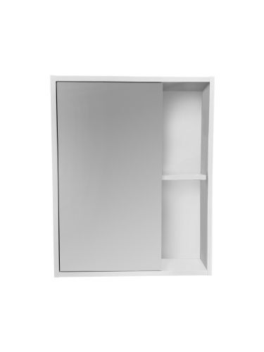 Зеркало-шкаф RUNO ЭКО 00-00004676 60х65 подвесной цвет серый