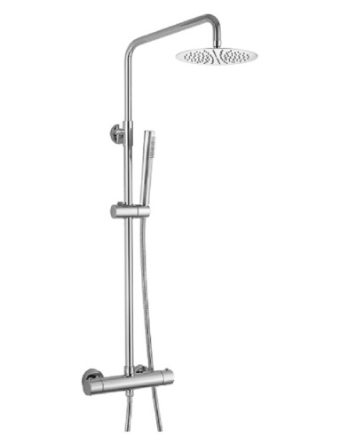 Душевая стойка Splendy Relax P RP208XTR25C1BM настенная цвет черный матовый