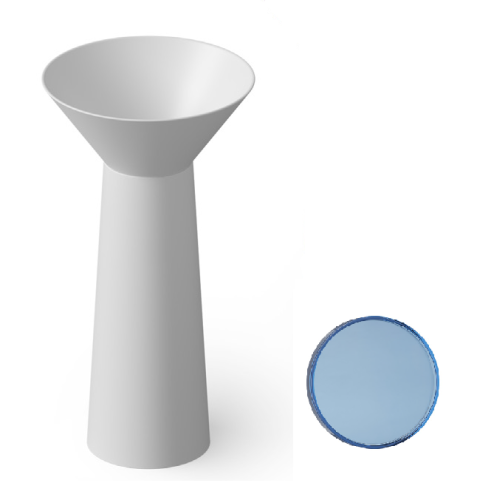 Раковина Dea Design Pedestal Basin 48 см DD2022 480 R7 напольная цвет синий