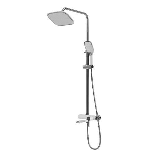 Душевая стойка Grossman Alba 500.K35.06.100/000 настенная цвет хром/белый
