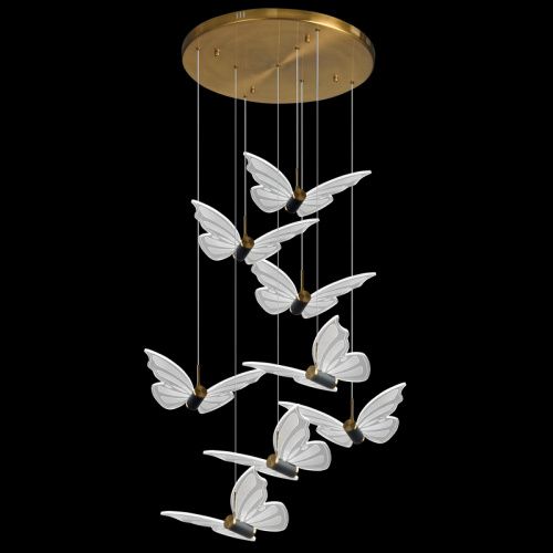 Люстра подвесная Natali Kovaltseva Butterflies (Буттерфлиес) LED LAMPS 81364 GOLD