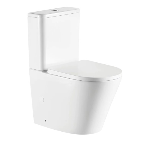 Унитаз-компакт напольный с бачком WesnaArt Ray 104-RAY11 белый с сиденьем микролифт безободковый каскадный смыв