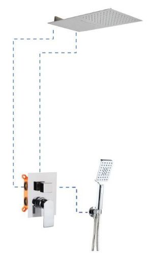 Душевой комплект AQG Alpha 19ALPEC31902 настенный
