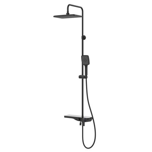 Душевая стойка Raglo R60.24.06 настенная цвет черный