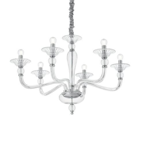 Люстра подвесная Ideal lux Danieli (Даниели) Danieli SP6 Trasparente