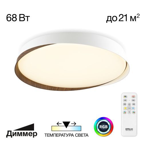 Светильник потолочный музыкальный Citilux Bonny (Бонны) CL754450G