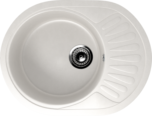 Кухонная мойка Ulgran Classic U-107m-341 57х45 цвет белый