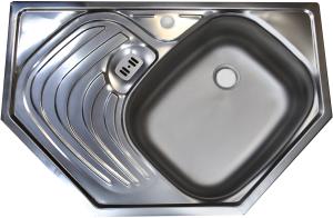 Кухонная мойка Melana 7651FR RUS 76x51 цвет хром