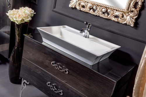 Тумба под раковину Armadi Art NeoArt 831-100-BW 101х48х50 подвесная цвет черный