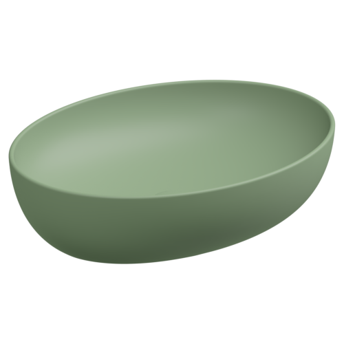 Раковина GSG Ceramic Design Easy 55см EALAVOV55031 накладная цвет зеленый