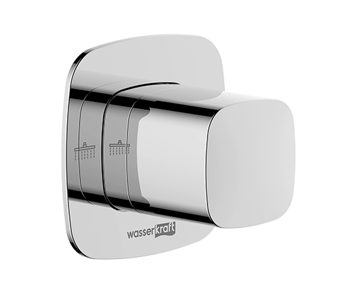 Переключатель на 2 выхода WasserKRAFT Naab 8600 A312 встраиваемый хром