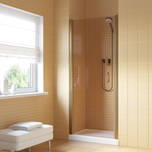 Душевая дверь Vegas-Glass EP LUX EP LUX 85 5 5 L 85х200 стекло тонированное профиль бронза