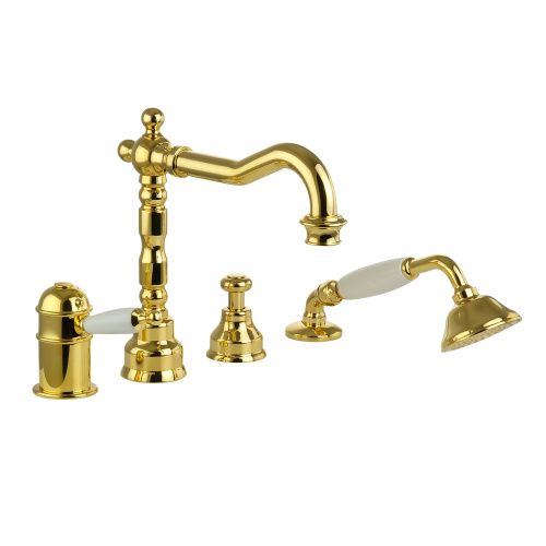 Смеситель Migliore OXFORD 19167 на борт ванны золото