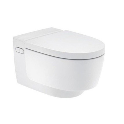 Унитаз-биде подвесной Geberit AquaClean Mera 146.210.11.1 белый с сиденьем микролифт безободковый душевой смыв