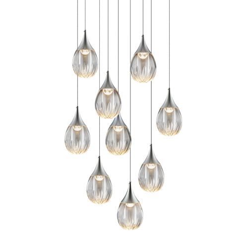 Светильник потолочный Delight Collection Stilla (Стилла) MD24001004-9A chrome/clear