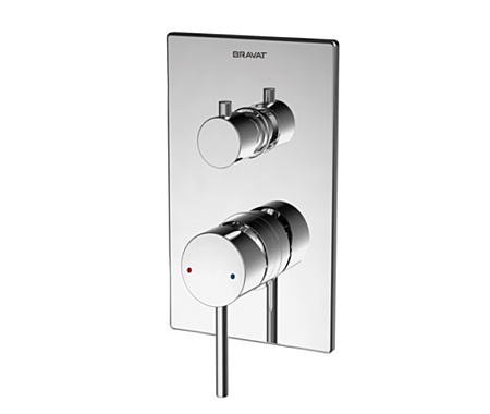 Смеситель для душа Bravat Arc P69193C-ENG встраиваемый в стену хром