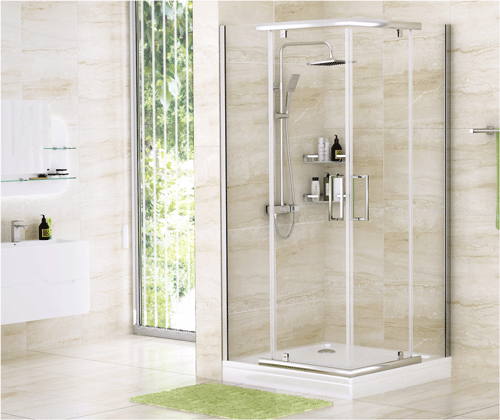 Душевой уголок Wasserkraft Leine 35P03 90х90 стекло прозрачное профиль хром без поддона - фото 4