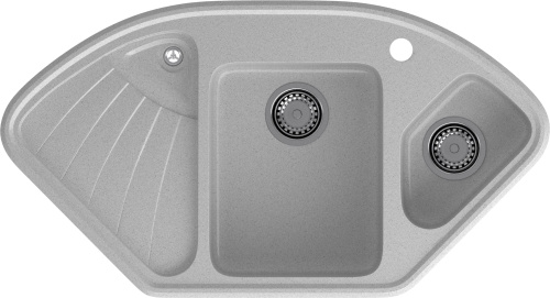 Кухонная мойка Granfest Corner C-1040E серый 104х56 цвет серый