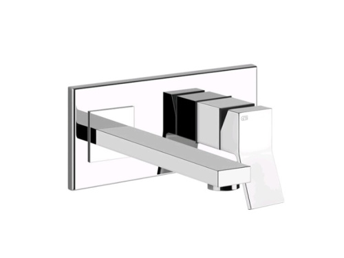 Смеситель Gessi Rettangolo K 53088/299 настенный встраиваемый черный матовый