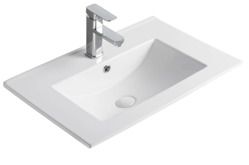 Раковина керамическая Gid Integrado 71108 51х40 встраиваемая цвет белый