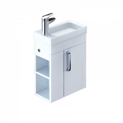 Тумба с раковиной IDDIS Torr TOR40W1i95K 39х21х60 подвесная цвет белый