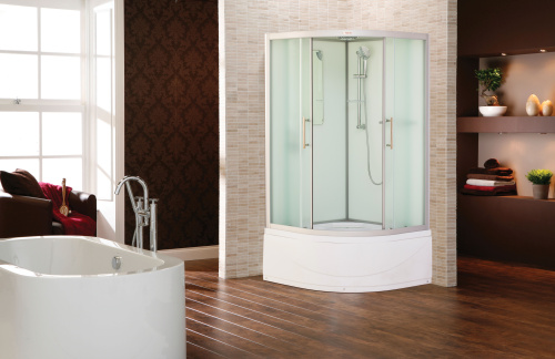 Душевая кабина Esbano ELEGANCIA ESKB110CRB 110х110 четверть круга с крышей