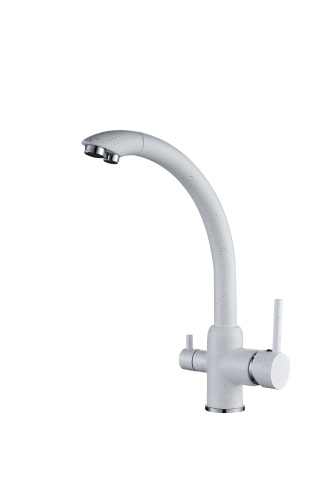 Смеситель для кухни D-Lin D159315-5C на мойку белый