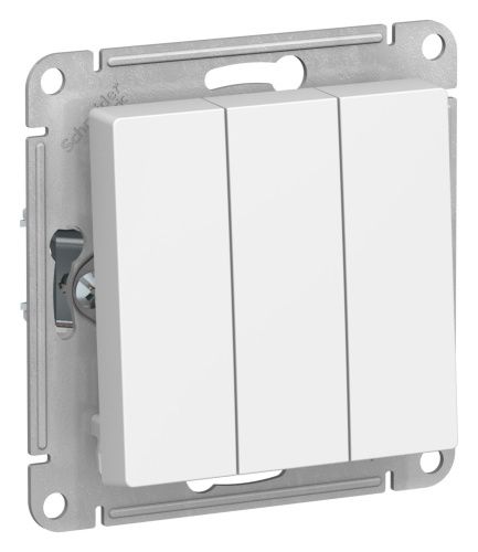 Выключатель 3-клавишный сх.1+1+1 10АХ Systeme Electric AtlasDesign (АтласДесигн) ATN001331