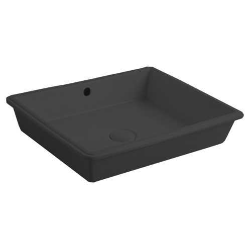 Раковина Simas Top e lavabi d'Arredo 48 см S59 nero matt*0 встраиваемая цвет черный матовый