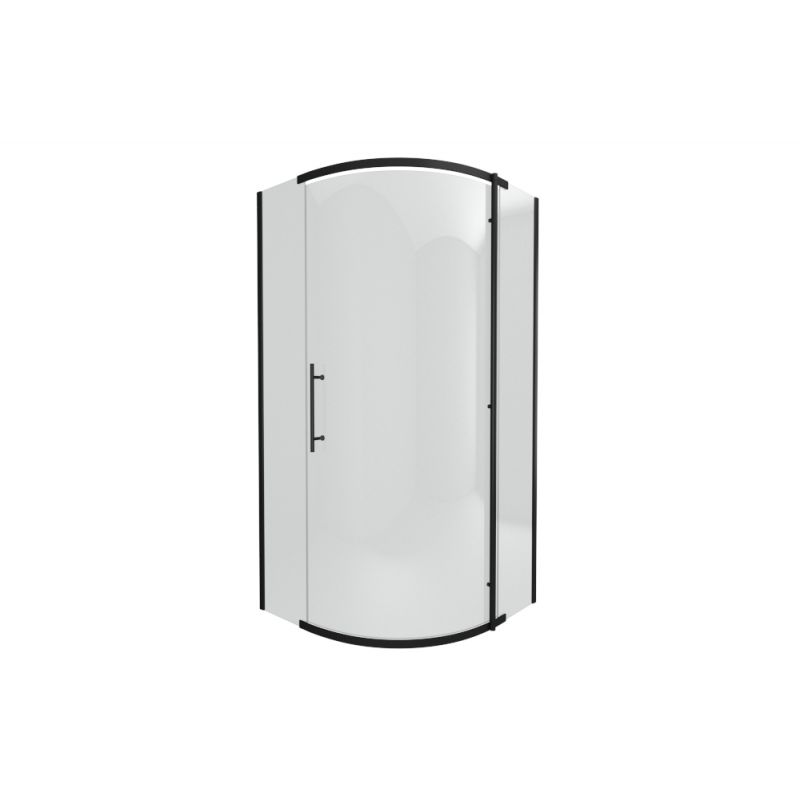 Душевой уголок Bravat Blackline BS090.1110A 90х90 стекло прозрачное профиль черный без поддона