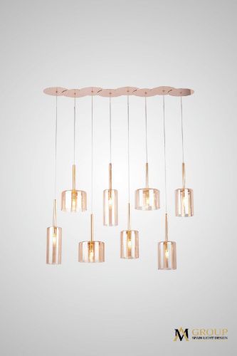 Люстра каскадная AM Group Am355 AM355-8AMBER