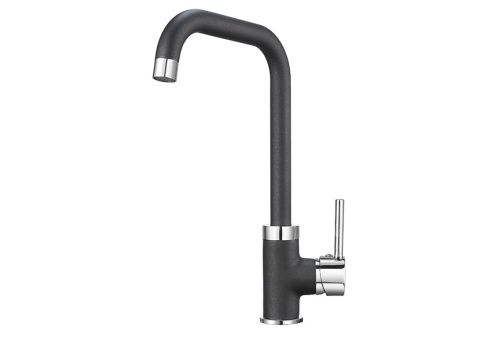 Смеситель для кухни Granula 0041, ШВАРЦ на мойку черный