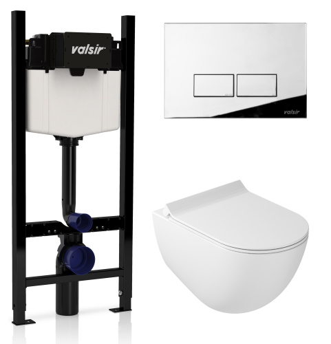 Комплект унитаз с инсталляцией Valsir KIT VSCR 7317 Slim P3