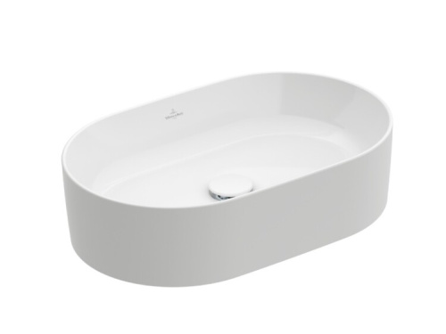 Раковина Villeroy Boch Collaro 56 см 4A1956RW накладная цвет камень белый
