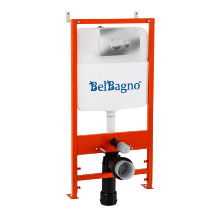Инсталляция с кнопкой BelBagno  BB026/BB081CR