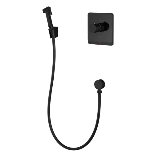 Гигиенический душ со смесителем Rose R105H черный