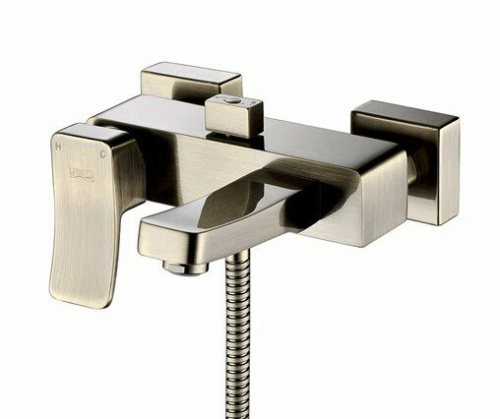 Смеситель для ванны WasserKRAFT Exter 1600 1601 настенный бронза