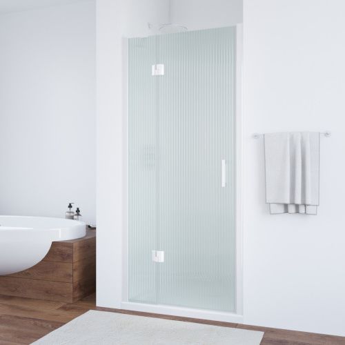 Душевая дверь Vegas-Glass AFP TUR+NOVO AFP NOVO 95 01 Moru L 95х190 стекло рифленое профиль белый